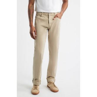 AG - Adriano Goldschmied Tellis Slim Fit Selvedge Jeans in Sulfur Dry Dust at Nordstrom, Size 29