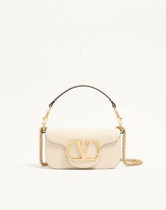Valentino Garavani Borsa Piccola A Spalla Valentino Garavani Loc&ograve; In Vitello Donna LIGHT IVORY UNI