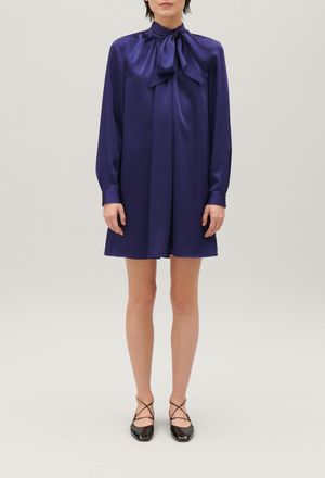 Claudie Pierlot Robe courte lavalli&egrave;re indigo