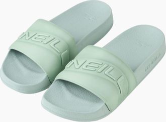 O'Neill Womens ONeill Womens Embossed Slides - Green - Size: 7/8 uk