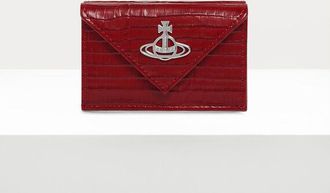 Vivienne Westwood Envelope Billfold Mini Croc-embossed Red One Size Women