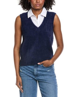 Shelli Segal Layered Look Sweater Vest