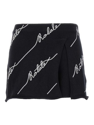 Rotate Skort sequin logo mini