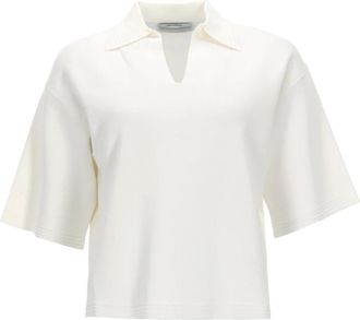 Max Mara Pure Polo Shirt - Dames - Polos - Wit - M - Tops