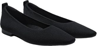 Vivaia Mini Square-Toe Flats in Black at Nordstrom, Size 11