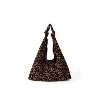 Generic Womens Leopard Print Handbag Lightweight Suede Shoulder Bag Cute Hobo Bags Magnetic Closure for Birthday, Travel, Work, 2025 2026 (Brown,One Size)