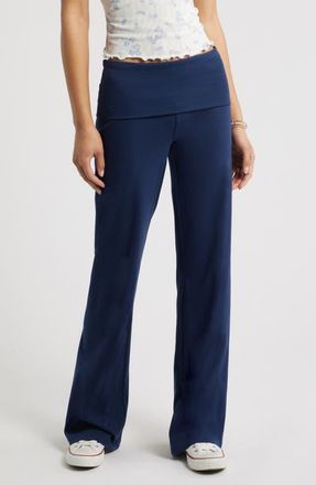 BP. Foldover Leggings in Navy Iris at Nordstrom, Size Xx-Small