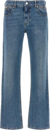 Stella McCartney Falabella Jeans - Dames - Regular Fit Jeans - Blauw - W27 - Katoen - Jeans