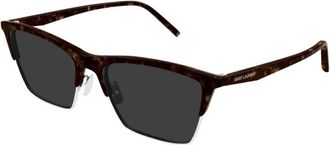 Saint Laurent Authentieke Premium Kwaliteitsbrillen - Dames - Zonnebrillen - Bruin - 55 MM - Accessoires