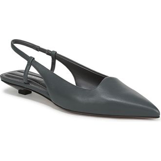 Franco Sarto Palmira Slingback Pointed Toe Pump - Wide Width Available in Slate Blue at Nordstrom Rack, Size 7.5