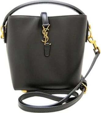 Saint Laurent Pre-owned Vintage Schoudertas - Dames - Vintage Tas - Zwart - ONE Size - Leer - Vintage