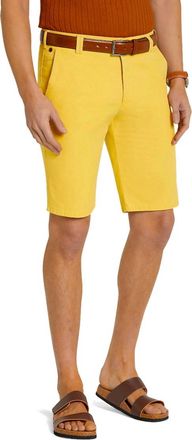 Meyer B-Palma Organic Cotton Stretch Shorts In Canary