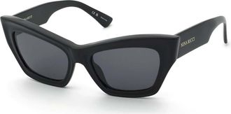 Nina Ricci SNR434 0700 Mens Sunglasses Black Size 56