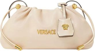 Versace Tag Nappa Mini Bag - Dames - Mini tas - Wit - ONE Size - Leer - Tassen