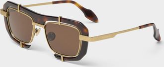 J.W.Anderson Geometric tortoiseshell sunglasses