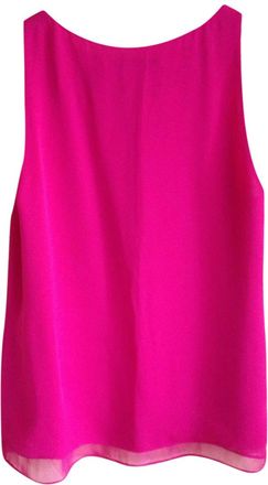 Diane Von Fürstenberg Diane Von Furstenberg Fuchsia Sleeveless Top Size S