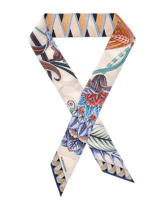 Ferragamo Butterflies Print Silk Scarf