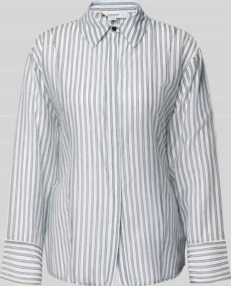 Topshop Hemdbluse aus Lyocell-Mix Modell Syara in Hellblau, Gr&ouml;&szlig;e 34