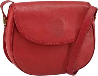 Gucci Pre-owned Cross Body Bags, female, Red, Size: ONE SIZE Pre-owned Leather Cross Body Bag