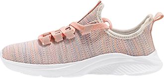 Generic Mesh Hollow Soft Sole Breathable Non Fashionable and Versatile Heels Women Formal (Pink, 5.5)