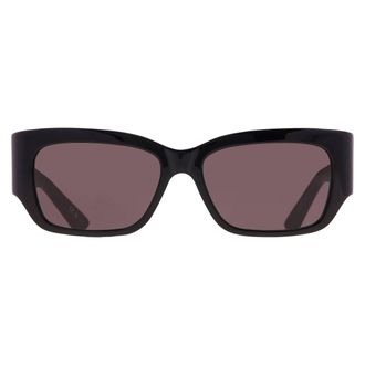 Balenciaga Grey Rectangular Unisex Sunglasses BB0331SK 001 56