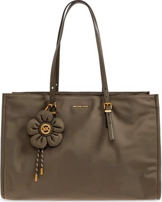 Michael Kors Zadie Medium Nylon Tote Bag - Dames - Shoppers - Groen - ONE Size - Nylon - Tassen