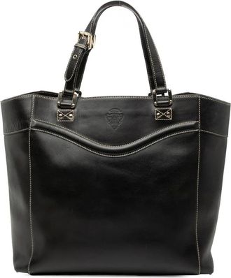 Gucci Pre-owned Tote Bags, female, Black, Size: ONE SIZE Pre-owned Leather Tote Bag
