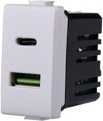 Trade Shop Trade Shop - Serie Bticino Frutti Matix Compatibile Presa Schuko Lan Pulsante Deviatore Usb