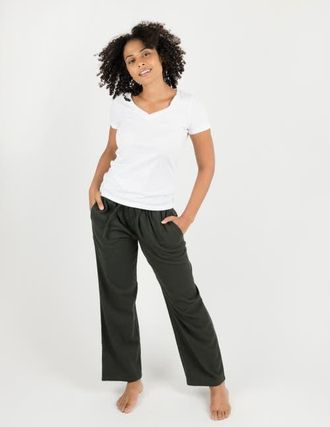 Leveret Womens Cotton Flannel Holiday Pajama Pants in Dark Gray at Nordstrom, Size Xx-Large