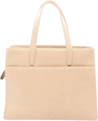 Loewe Pre-owned Handbag - Dames - Vintage Handtas - Beige - ONE Size - Leer - Vintage