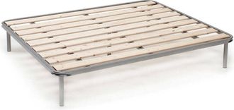 Talamo Italia Talamo Italia - Somier doble Marialaura, Base ortop&eacute;dica con lamas cepilladas, 100% Made in Italy, 160x190h31 cm, con embalaje reforzado