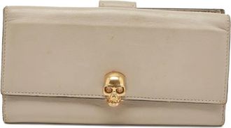 Alexander McQueen Portafoglio con applicazione - Toni neutri