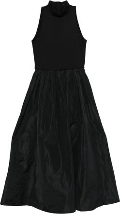 Maje Abito midi smanicato a collo alto - Nero