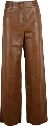 Pennyblack Brown Wide-Leg High-Waist Pants