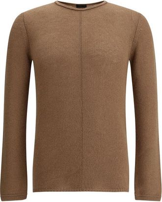 Prada Mens Cashmere Crew Neck Sweater - Tan - Size EU 50 (Mens)