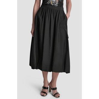 DKNY Bubble Cargo Pull On Midi Skirt in Black at Nordstrom, Size X-Large