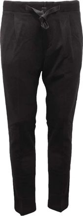 Entre Amis Italiaanse Stijl Zwarte Broek - Heren - Slim Fit Broeken - Zwart - W35 - Broeken