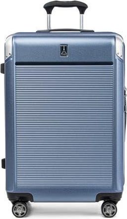 Travelpro Platinum Elite Hardside Expandable Checked- Medium 25-Inch Spinner in Dark Sky Blue at Nordstrom