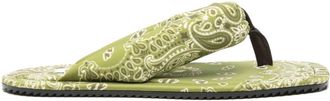 The Attico Indie sandals - women - Fabric/Fabric/Rubber - 37 - Green
