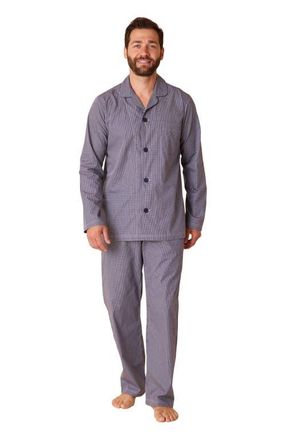 The Cats Pajamas Mens Luxe Pima Pajama in Charleston Navy at Nordstrom, Size X-Large