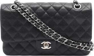 Chanel Borsa a spalla Double Flap matelass&eacute; 2009-2010 - Nero