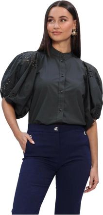 Vanessa Bruno Dames, Blouses & Shirts, Grijs, Maat: XL Katoen