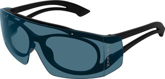 Alexander McQueen AM0489S 002 Mens Sunglasses Black Size 99 - Free RX Lenses - Free RX Lenses