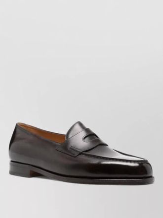 John Lobb leather penny loafers