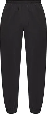 Moncler Black Embroidered Logo Trousers
