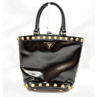 Prada Black Saffiano Handbag Tote Bag (Pre-Owned)