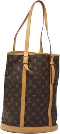 Louis Vuitton Pre-owned Bucket Bags, female, Brown, Size: ONE SIZE Pre-owned Canvas louis-vuitton-bags