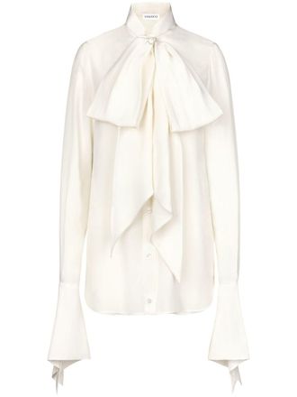 Nina Ricci Blouse met strik - Wit