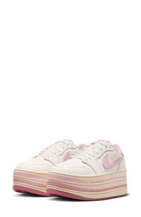 Nike Jordan Air Jordan 1 Triple Platform Basketball Sneaker in Pale Ivory/Iced Carmine at Nordstrom, Size 10.5