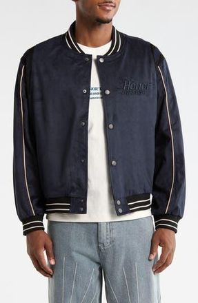 Honor The Gift Oil Head Varsity Jacket in Navy at Nordstrom Rack, Size Xx-Large